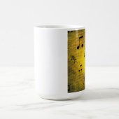 Tasse jaune d'art de jazz (Centre)