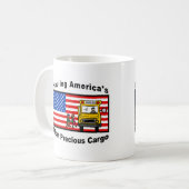 Tasse jaune d'autobus scolaire - customisée (Devant gauche)