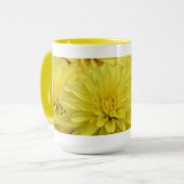 Tasse jaune de dahlia (Devant gauche)
