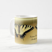Tasse jaune de ~ de machaon (Devant gauche)