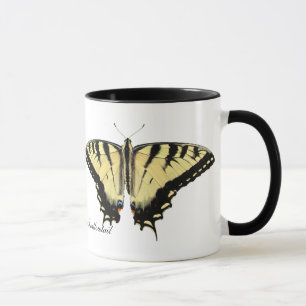 Tasse jaune de ~ de machaon