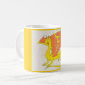 Tasse jaune de dragon (Devant gauche)