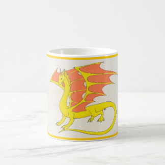 Tasse jaune de dragon