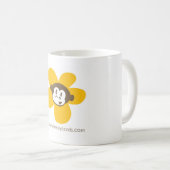 Tasse jaune de fleur de singe (Devant droit)