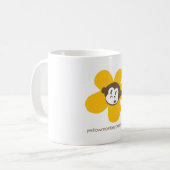 Tasse jaune de fleur de singe (Devant gauche)