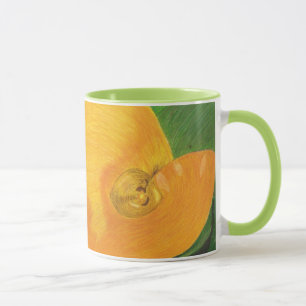 Tasse jaune de Lilly de calla