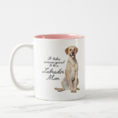 Tasse jaune de maman de laboratoire (Gauche)