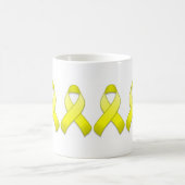 Tasse jaune de ruban de conscience (Centre)