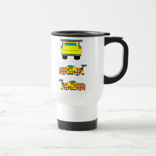 Tasse jaune de voiture