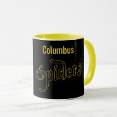Tasse jaune des Spiders de Columbus (Devant droit)