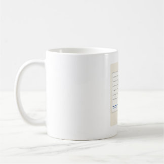 Tasse Je lis les reçus comme les résultats des éle