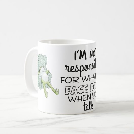 Tasse Je Ne Suis Pas Responsable De Ce Que Mon Vis (Devant gauche)