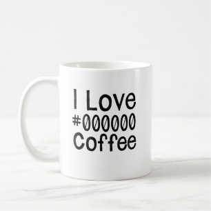 Tasse Je suis amoureux du café noir
