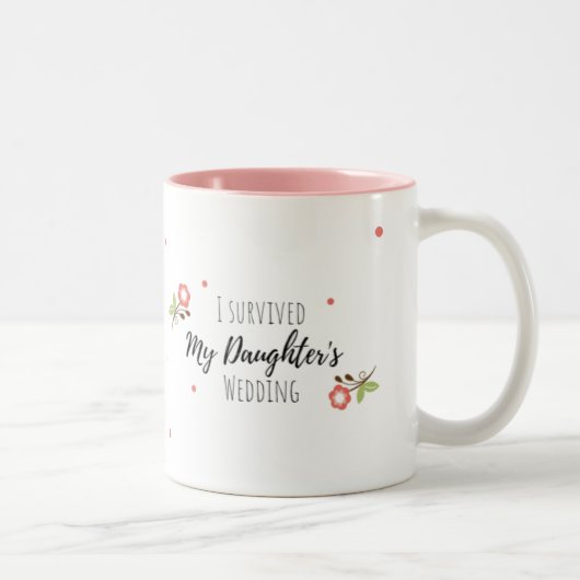Tasse Je Survécu au Mariage de Ma Fille (Droit)