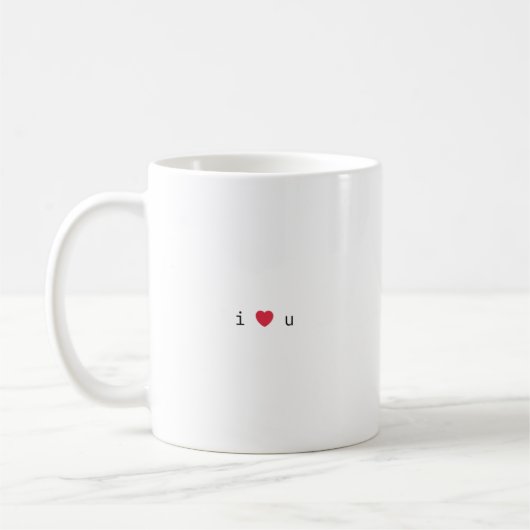 tasse "je t'aime ❤️"  (Gauche)