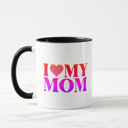 Tasse Je t'aime Maman – Cadeau doux pour Mère (Gauche)