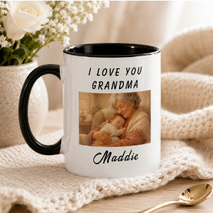 Tasse Je T'aime Mamie Fête des Grands-Parents