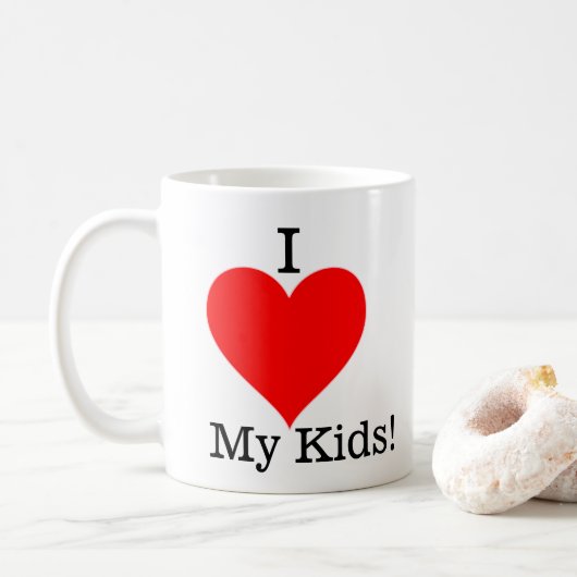 Tasse Je t'aime mes enfants (Avec donut)