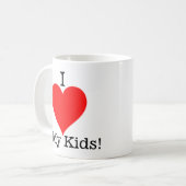 Tasse Je t'aime mes enfants (Devant gauche)