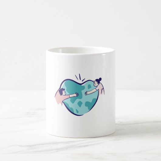 Tasse je t'aime monde (Centre)
