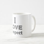 Tasse Je T'aime Respect Café (Devant droit)