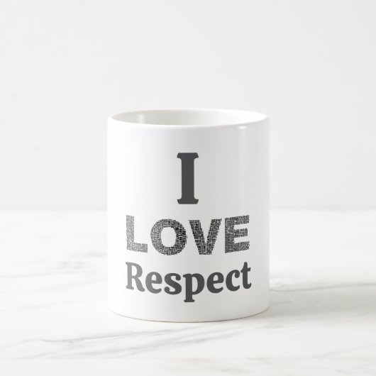 Tasse Je T'aime Respect Café (Centre)