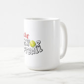 Tasse Je t'aime Softball Senior (Devant droit)