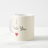 Tasse « Je Te Tolère » – Cadeau drôle pour la Sain (Devant gauche)