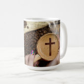 Tasse Jésus & Café - 15 oz. (Devant droit)