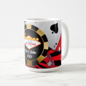 Tasse Jeton de Poker Marié à Vegas (Devant droit)