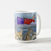 Tasse : Joanna volant au-dessus des animaux (Devant droit)