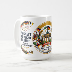 Tasse "Jour de l'unité allemande" 3 octobre