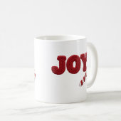 Tasse Joy Crochet Candy Cane de Noël (Devant droit)
