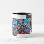 Tasse joyeuse avec des roses (Centre)