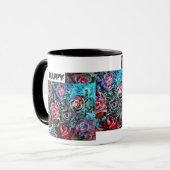 Tasse joyeuse avec des roses (Devant gauche)
