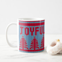 Tasse joyeuse du chandail mignon | de Noël