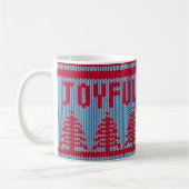 Tasse joyeuse du chandail mignon | de Noël (Gauche)