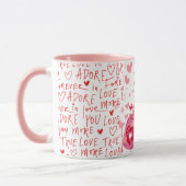 Tasse Joyeuse Saint-Valentin Appel de l'Amour du C (Gauche)