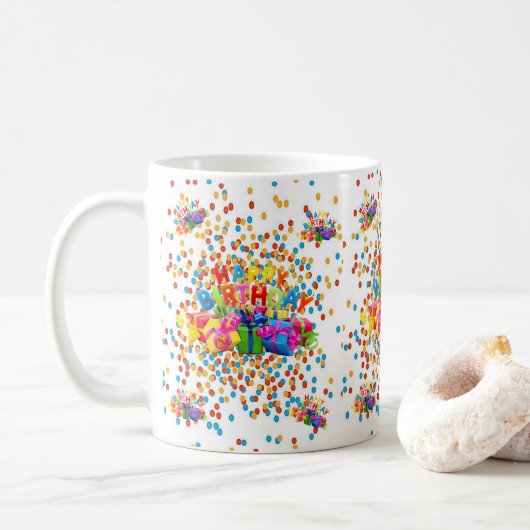 Tasse Joyeux Anniversaire (Avec donut)