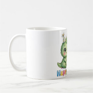 Tasse Joyeux Anniversaire Bébé Dinosaure Mignon