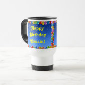 Tasse Joyeux Anniversaire Cousin (Devant gauche)