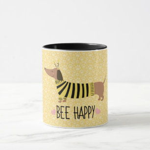 Tasse Joyeux Dachshund Bumblebee