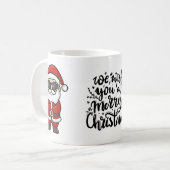 Tasse Joyeux Noël - Père Noël cool (Devant gauche)