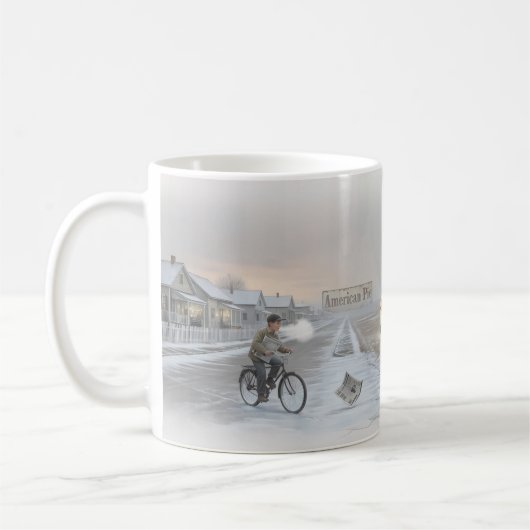 Tasse Jukebox Route Nostalgique American Pie Hiver (Gauche)