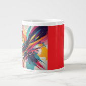Tasse Jumbo, 20oz (Explosion de Couleurs-2) (Devant droit)
