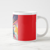 Tasse Jumbo, 20oz (Explosion de Couleurs-2) (Droite)