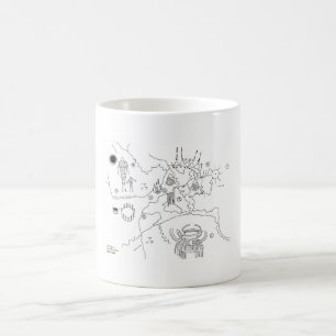 Tasse jumelle de crêtes - carte noire de Logde