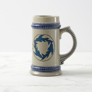 Tasse jumelle d'insigne de Sharc