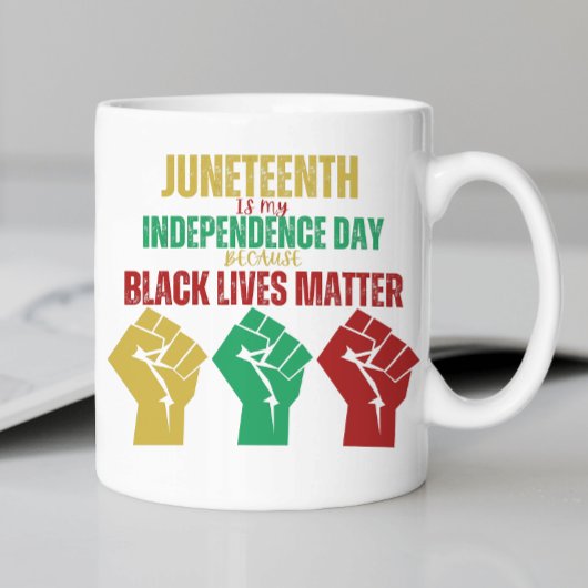 Tasse Juneteenth Poing Panafricain