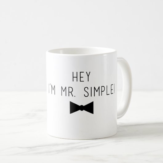 Tasse junior superbe de "M. Simple" (Devant droit)
